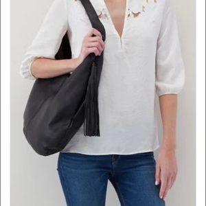 NWT HOBO Gardner Black Leather Tote